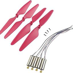 4 Pieces Propeller Blade Motor for X4 H502S H502E Drone Toy Parts Red-picture-32