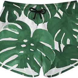 Womens Beach Shorts Beachwear Yoga Summer Drawstring Sport Running Breechcloth-image-10