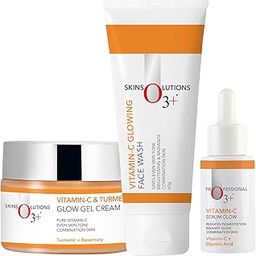 O3+ Vitamin C Overnight CTM Kit For All Skin Type (Vitamin C Face Wash 60g + Vitamin C Serum Glow 30g + Vitamin C Turmeric Glow Gel Cream 50g)-image-15