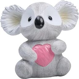 Koala Money Bank Collectible Gift Money Box for Tea Room Cabinet Festival Gray| Showpiece | Home Decor Figurine | Decorative Statue-image-3