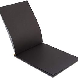 SCHUBERT Hardback Black Paper Artists Sketch Book Drawing Pad. A4 Size. 20 Pages. 140 GSM-7