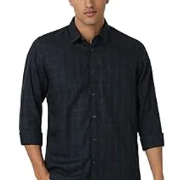 peter england Men's Premium Casual Checkered Shirt-picture-26