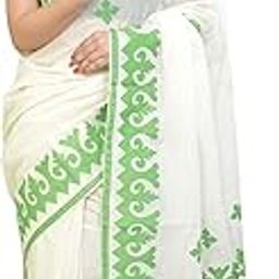 Applique Embroidered Tant Cotton Sari-18