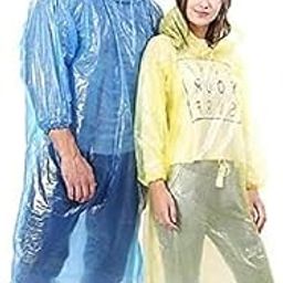 Men's and Women's Rain Coat 2 Pieces (Multicolour, Free Size)-image-10