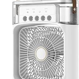 JRS portable table top air conditioner | kitchen fans for home cooking | emergency light with | duet mini powerful personal table cooling | mini air cooler for room cooling-27