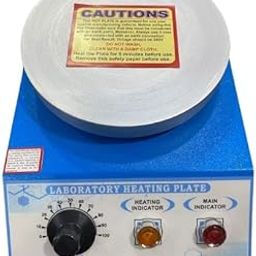 LABICO Laboratory Hot Plate 2000W | 8-Inch or 20 CM Round Cast Iron Surface | Manual Control | Max Temp 350°C | Durable Lab Heating Plate | Overheat Protection | Blue | 1 Year Warranty | 220V-23