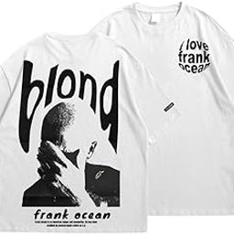 Tees Anime Frank Ocean Blond Design Oversized T Shirt for Men and Women Premium Heavy Gauge Cotton Drop Shoulder Baggy Streetwear T-Shirt Design 5-image-35