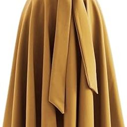 Creation Women's Knee Length Poly Crepe Skirt-image-32