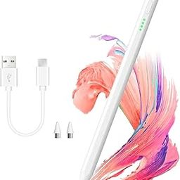 CERLINK Universal Stylus Pen Magnetic Adsorption for iPad 10th/9th Generation iPads with Palm Rejection, Tilt Tech, Precise Pencil for iPads 2018-2024 Pack of-1 (White)-10