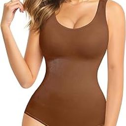 Waist Trainer Seamless Round Neck Tummy Control Shapewear Bodysuit – Firm Control, Slimming, Comfortable & Invisible Under Clothing-image-74