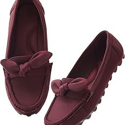 Froh Feet Women's Comfortable Slip-On Flat Loafers with Bow Detail Stylish Design-image-12