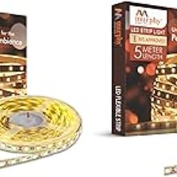 Murphy 25W LED Strip 2835 Cove Light 5 Metre (Warm White, Pack of 2) with Driver, PCB-18