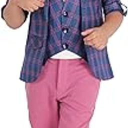 Baby Boys Cotton Blazer Set with Attached Waist Coat, Tshirt, Bow and Contrast Pants-picture-11