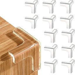GLUN® 3 Side Baby Proofing Corner Guard, Pack of 4 (12 Piece), Self Adhesive Corner Protectors, Child, Infant Safety Bump Edge Guards, T Shape-19