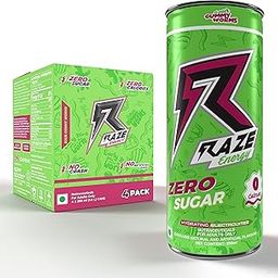 RAZE Functional Energy Drink, 75mg Caffeine, Zero Calories, Performance and Hydration (Sour Gummy) | Pack of 4, 250 ml each-picture-24