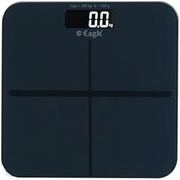 Eagle Personal Body Weighing Scale with 180 kg Capacity and Thick Tempered Glass, Digital Bathroom Weighing Scale with LCD Display & Step on Technology, 1 Year Warranty (Grey, EEP-1100A)-image-44