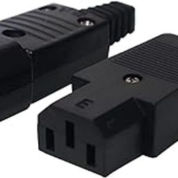 Electronic Spices Combo of C13 and C16 10a 250v Rewireable 3 Pin Female and Male Inlet Module 252-image-74