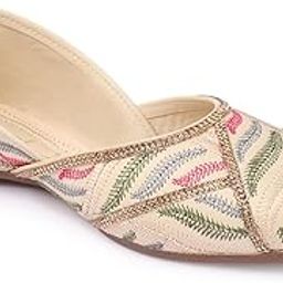 Soft Leather Ethnic Jutti Casual Flats Stylish Mojaries Ethnic Flats for Girls & Women-image-63