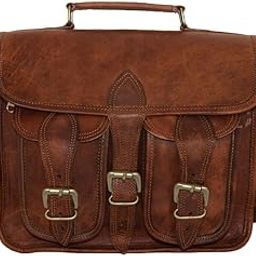 Madosh Mens Camera Shoulder Bag Genuine Leather DSLR Lens Crossbody Photographers Case Vintage Brown Briefcase-picture-24