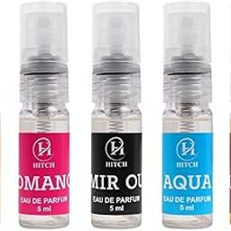 HITCH Unisex Fragrance Gift Set | 5x5ml | Long Lasting Eau de Parfum - 25 ml (For Men & Women)-image-63