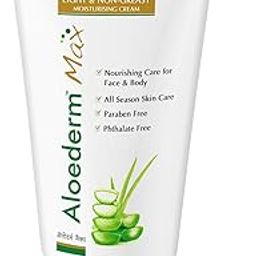 Aloederm Max Light & Non-Greasy Moisturizing Skin Cream - 150g | All Season Skin Care | Paraben Free | Phtlalate Free | Non Greasy, Light Texture | Enriched with Vitamin-E & Jojoba Oil-image-44