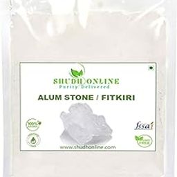Shudh Online Alum Powder for Face Organic, Fitkari Powder for Face (250 g), Pure Phitkari Alum Stone for Skin, Padikara Kal for Teeth, Fitkiri Alam Patika Fitcury, Potash Aalam for Women (250 grams)-6