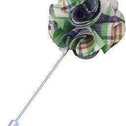 Green Check Lapel Pin for Men & Women-picture-42