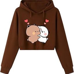Crop Hoodie Sweatshirt Women Cute Casual Trendy Stylish Latest White Black Pink BrownLavender Beige Girl 399 499 Under-image-89