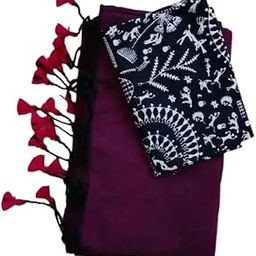 Smriti's Pure Cotton Saree With Running Kalamkari Blouse Piece22-image-87