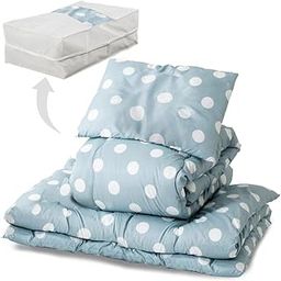 アイリスプラザ(IRIS PLAZA) Comforter Set, Cotton, [Polka Dots] Gray, シングル-41
