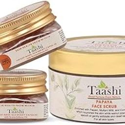Taashi Seabuckthorn 100% Natural Vegetarian Collagen Builder Beauty Capsules (pack of 2) with Taashi Papaya Face Scrub-image-65
