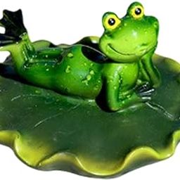 UJEAVETTE Pond Water Floating Frog Figurine Collectible Animal Statue for Pond Outdoor Style B-image-18