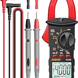 VENEKETY ST180 4000 Counts Digital Clamp Multimeter Clamp Multimeter Voltmeter Ammeter AC DC Voltage AC Current Meter NCV Universal Meter Current -30~1000℃ Temperature-26