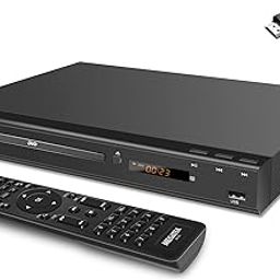 MEGATEK Region-Free DVD Player for TV with HDMI, CD Player for Home, Plays All Regions and Formats, USB Port, Durable Metal Casing, Remote, HDMI and RCA Cables Included-13