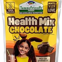 TUMMY FRIENDLY Foods Organic Chocolate Health Mix Powder For Baby Kids 2 Year Old|Baby Food For 2+ Year Old|Maximum Nutrition From Real Food. Available In Trial Baby Packs Too. 100G-image-1