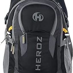 HEROZ Hammer Unisex Nylon 45 L Travel Laptop Backpack Water Resistant Slim Durable Fits Up to 17.3 Inch Laptop Notebook (ALL) (Grey & Black)-picture-22