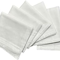 Premium Cotton Handkerchiefs for Men – Plain White Soft Hanky for Daily Office Travel and Gifting – Classic Gentle Fabric for Everyday Use – Neatly Stitched Reusable Handkerchief Pack-image-17