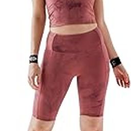 Nylon Women Tie-Dye Active Shorts-image-23