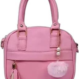 Pink Sling Bag Attractive women Sling bags (ELC107-PNK-SLNG-BAG)-image-6