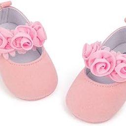 6 To 12 Months Newborn Baby Girls Belly Shoe Partywear Anti-Slip Sandal Booties-BT4557-image-30