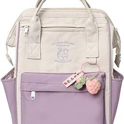 Girls Backpack Fashion with Pendant Trendy Rucksack for Camping Travel-image-65