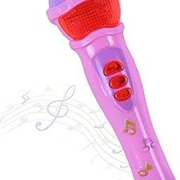 Toyshine Musical Microphone Singing Mic Toy with Lights and Clear Sound - Pink-image-67