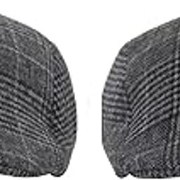 fy 7770 Golf/Flat Cap for Men/Gatsby Newsboy Hat Cap for Men-Assorted Patterns-Pack of 2-Free Size (-picture-30