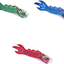 VELURA 3Pieces Chinese Dragon Flag Outdoor Windsock Carp Streamer Hanging Decor|3 Pieces Of Chinese Dragon Windsock| Windmills & Wind Spinners| Yard, Garden & Outdoor Living-image-48