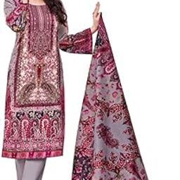 Women's Grey Cotton Blend Floral & Leaf Print Pakistani Style Kurta with Pant & Printed Dupatta | Pakistani Print Salwar Kameez | Mirror Work Salwar Suit | Pakistani Women Kurta-picture-10