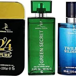 Dorall Collection 24 Pure + Green Secret + Twilight Wilderness EDT Set 100ml (Pack of 3)-44