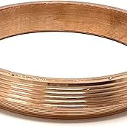 100% Pure Copper Thick 5 Line Punjabi Kada For Men With Lab Certificate (Inner Diameter - 7.3 CM)-image-52