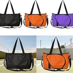 ATORSE Badminton Racquet Bag for Men Women Waterproof Lightweight Tennis Racket Bag Black-image-25