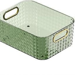 Kuber Industries Multipurpose Portable Storage Container| Pantry Organise Basket | Organizer For Kitchen bathroom Accessories | Vanity Bins for Desktop Cosmetic-Storage | Dark Green-image-5