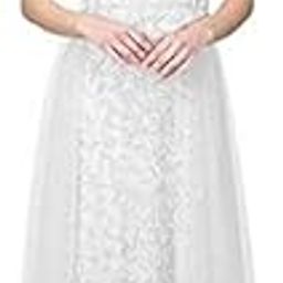 Women's Net Embroidery Aline-Flered Gown Dress for Women Full Stitched Gown Ready to wear.(All Over)-picture-3